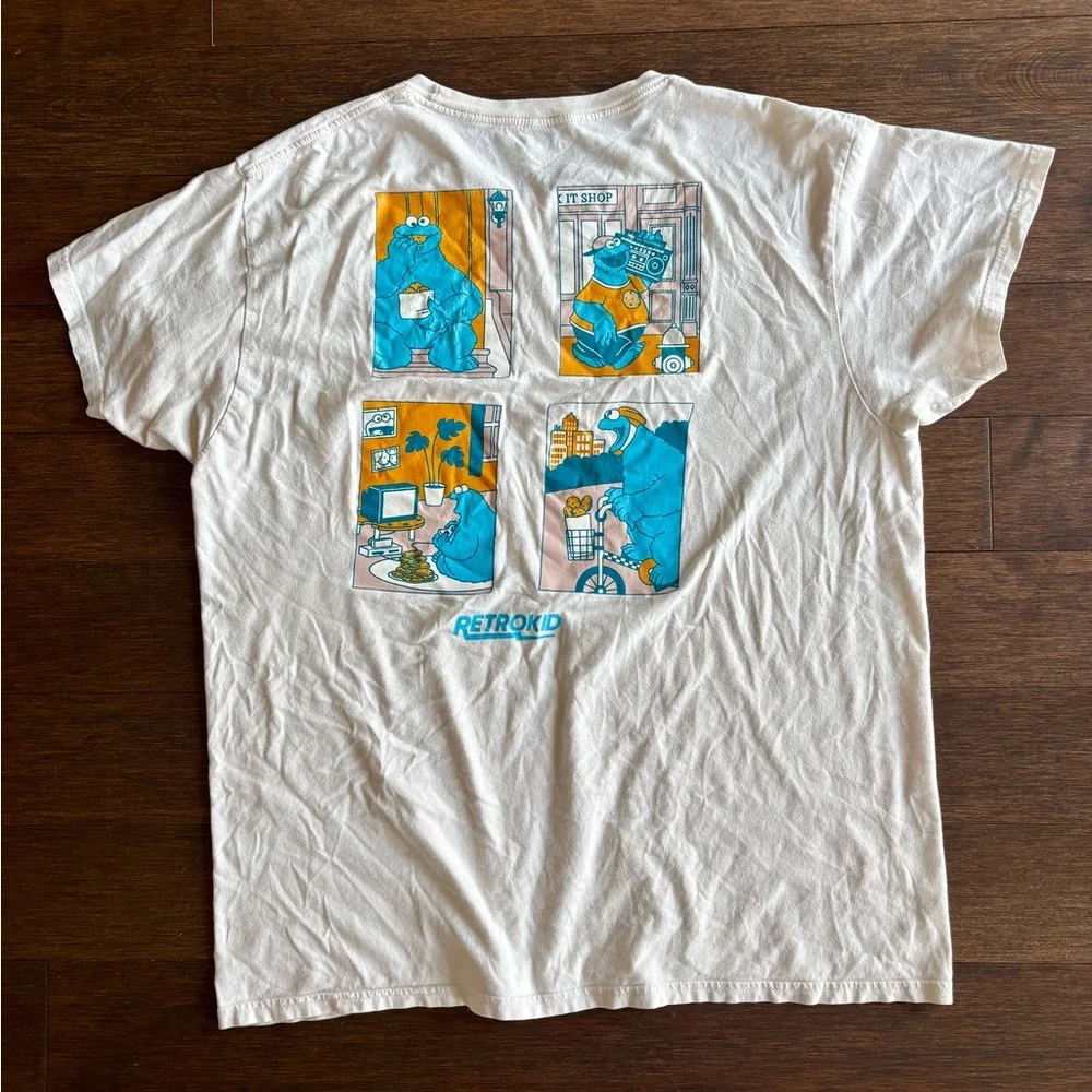 Retro Kid Cookie Monster Sesame Street T-Shirt Size X-Large Retrokid - Picture 7 of 8